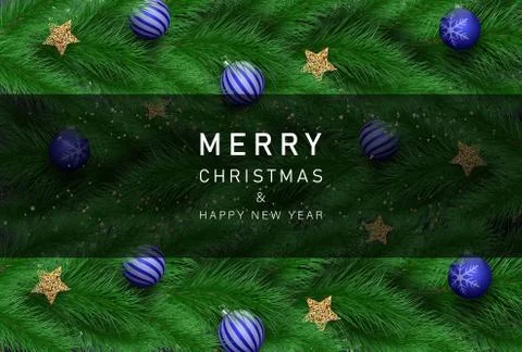 Christmas background. Merry Christmas card vector Illustration. Stock Illustration