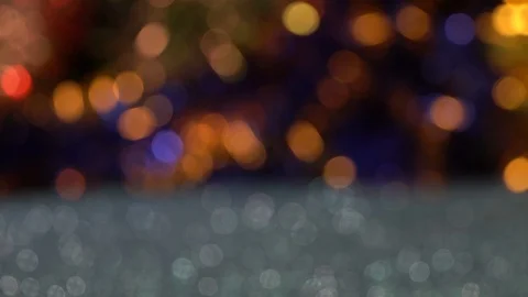 Christmas background with multicolored bokeh lights Stock Footage 121482232