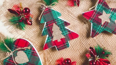 Christmas background with new year tree, branches, Stock Footage 219197212