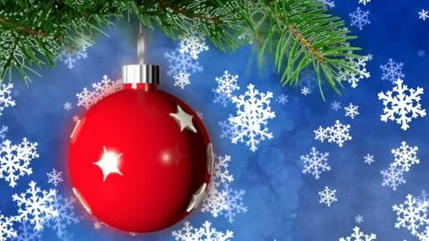 Christmas background with nice ball Stock Illustration