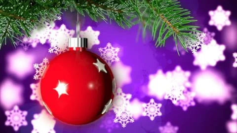 Christmas background with nice ball Stock Illustration