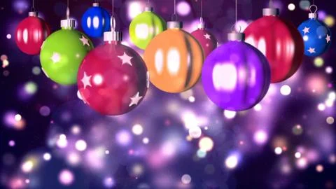 Christmas background with nice balls Stock Illustration