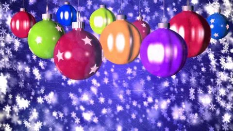 Christmas background with nice balls Stock Illustration