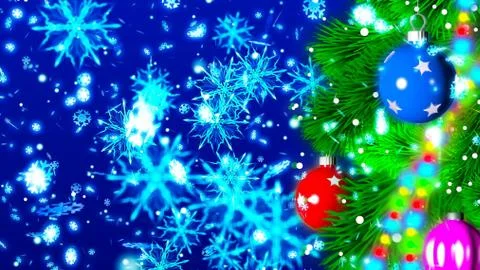 Christmas background with nice balls Stock Illustration