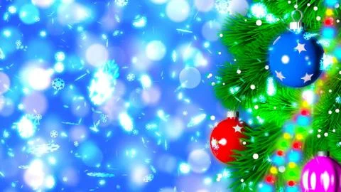 Christmas background with nice balls Stock Illustration