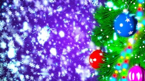 Christmas background with nice balls Stock Illustration