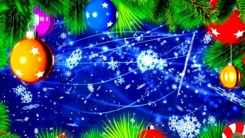 Christmas background with nice balls Stock Illustration
