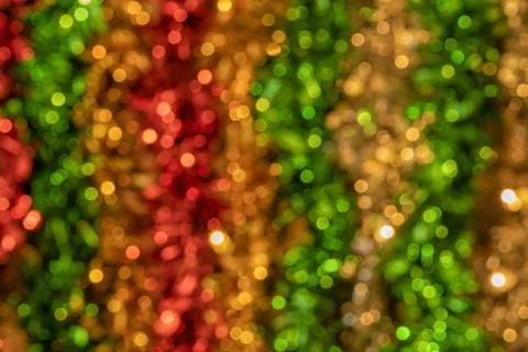 Christmas background or texture with lots of bokeh Foto stock