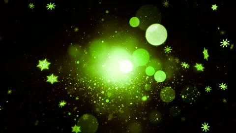 Christmas background with particles of gold 3D background Stock Footage 253061608