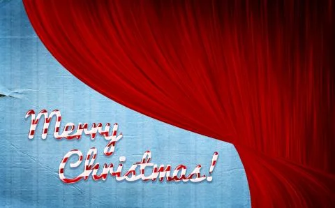 Christmas background with peppermint cone style greetings Stock Illustration