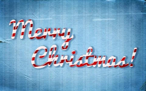 Christmas background with peppermint cone style greetings Stock Illustration