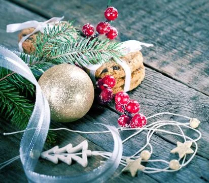 Christmas background Stockfoto's