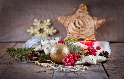 Christmas background Stock Photos