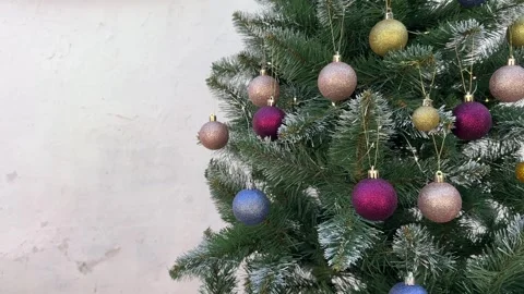 Christmas background with a place for a copy space, new year's background Stock Footage 255040565