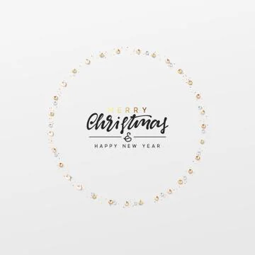 Christmas background with precious stones diamonds, bright golden glitter. Ha Stock Illustration