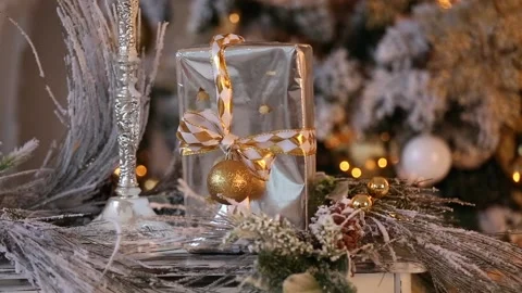 Christmas background with present 動画素材 99400232