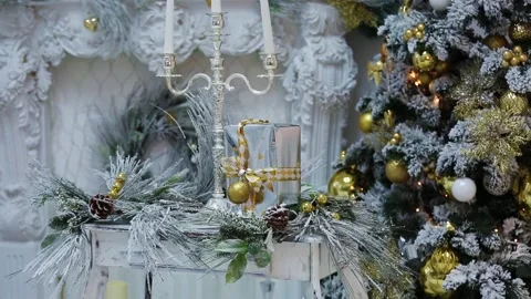 Christmas background with present 動画素材 99400282