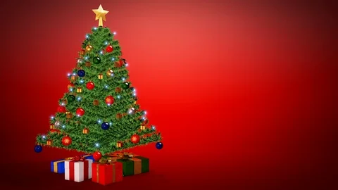 Christmas background red Stock Footage 100309242