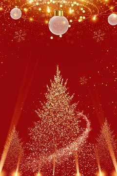 Christmas Background-red Stock Illustration