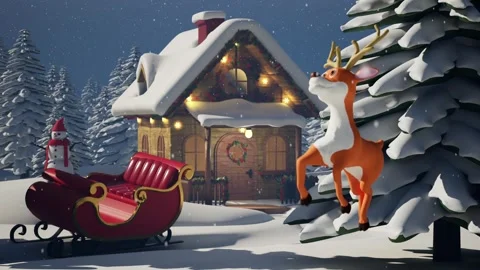 Christmas Background Scene Stock Footage 292433973