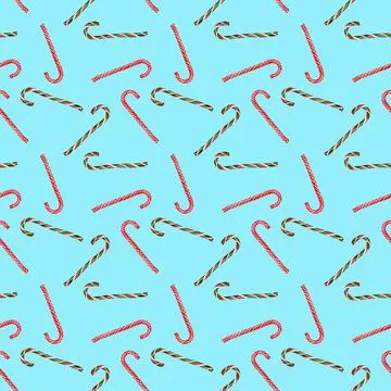 Christmas background. seamless pattern. candy canes. new year Stock Photos
