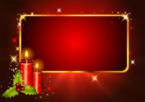 Christmas background with sign Stock Illustration