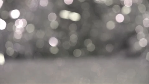Christmas background with silver bokeh lights Stock Footage 121482460