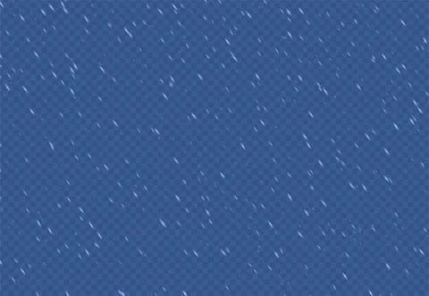 Christmas background with small falling snowflakes with side wind. Snow storm Stock Illustration