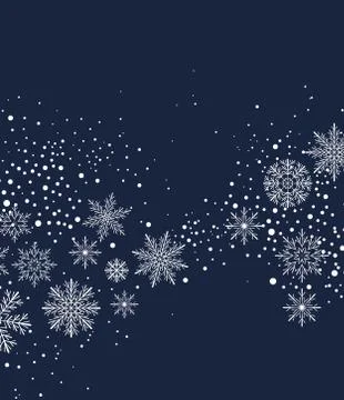 Christmas background with snow Illustrazione stock