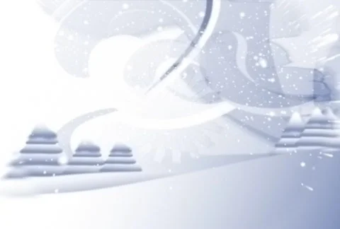 Christmas background with snow n trees n flakes Video stock 577436