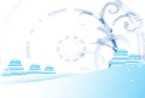 Christmas background with snow n trees n flakes Vídeo Stock 577465