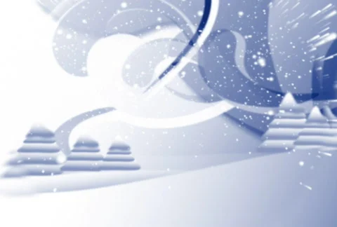 Christmas background with snow n trees n flakes Video stock 577476