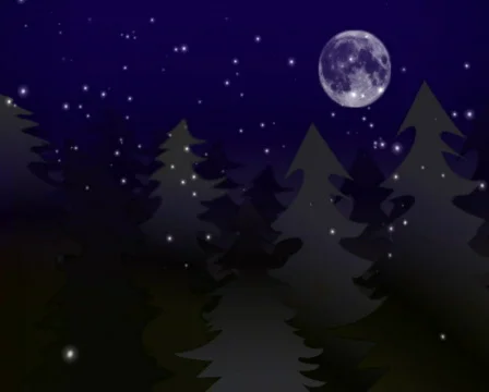 Christmas background with snow n trees n flakes Vídeo Stock 577483