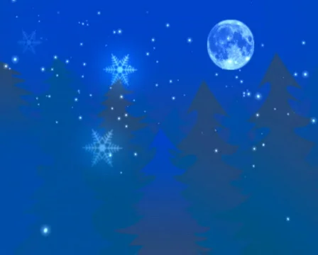 Christmas background with snow n trees n flakes Video stock 577503