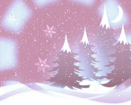 Christmas background with snow n trees n flakes Video stock 577509