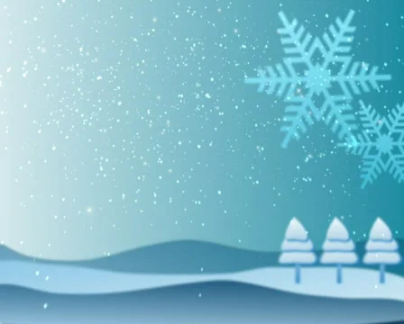 Christmas background with snow n trees n flakes Video stock 577565