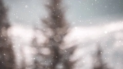 Christmas Background Snowfall Loop Particle Animation Stock Footage 223567008