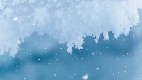 Christmas Background Snowfall Loop Particle Animation Stock Footage 224015058