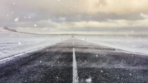 Christmas Background Snowfall Loop Particle Animation Stock Footage 224015302