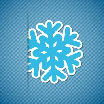 Christmas background with snowflake Stock Illustration