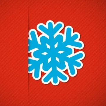 Christmas background with snowflake Stock Illustration