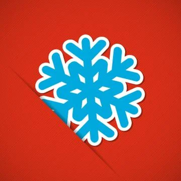 Christmas background with snowflake Stock Illustration