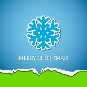 Christmas background with snowflake Stock Illustration