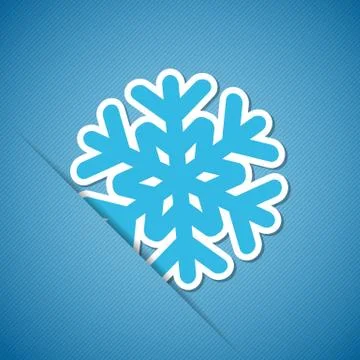 Christmas background with snowflake Stock Illustration
