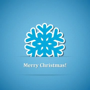 Christmas background with snowflake Stock Illustration