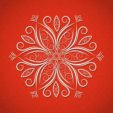 Christmas background with snowflake Stock Illustration