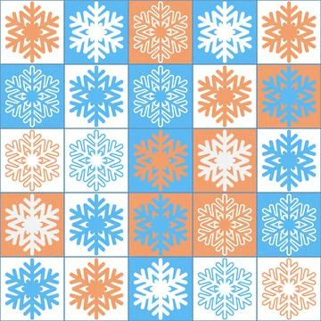 Christmas background with snowflake for invitation and congratulations, festi Illustrazione stock
