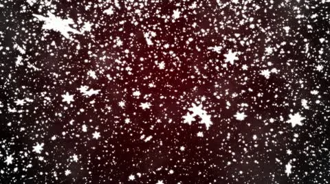 Christmas background with snowflakes - falling snow Video stock 9455484