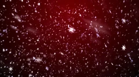 Christmas background with snowflakes - falling snow Stock Footage 10302334