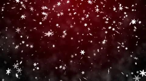Christmas background with snowflakes - falling snow Stock Footage